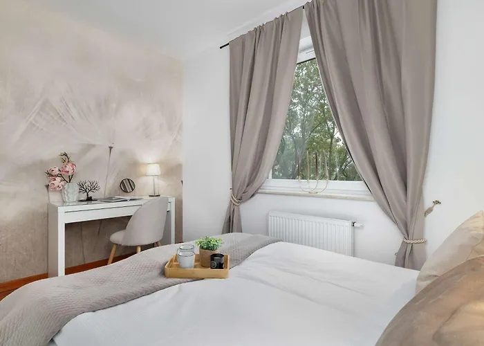 Modern With Desk And Balcony By Renters Apartment *